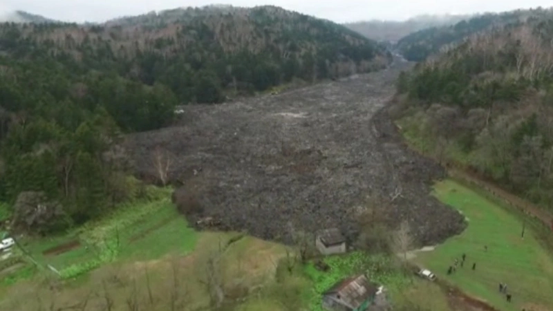 Мощный сель на Сахалине останавливали весь день (ВИДЕО С КВАДРОКОПТЕРА)