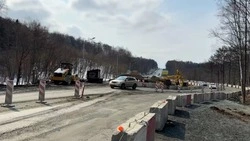 Валерий Лимаренко проверил ход капремонта трассы Южно-Сахалинск — Корсаков
