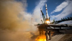 Ракета «Союз» улетела в космос с логотипом сахалинки