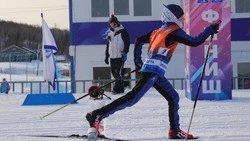 В Южно-Сахалинске состоялись соревнования по лыжным гонкам «Юный динамовец»