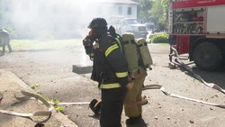 Землетрясение разрушило дома в Южно-Сахалинске на учениях спасателей