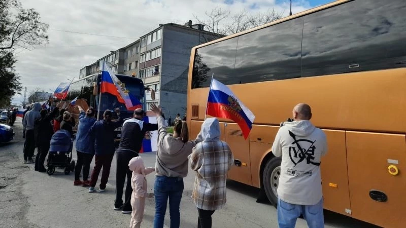 В Аниве проводили мобилизованных сахалинцев и курильчан