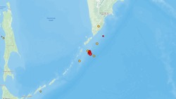 Новую серию землетрясений зафиксировали у берегов Северных Курил 