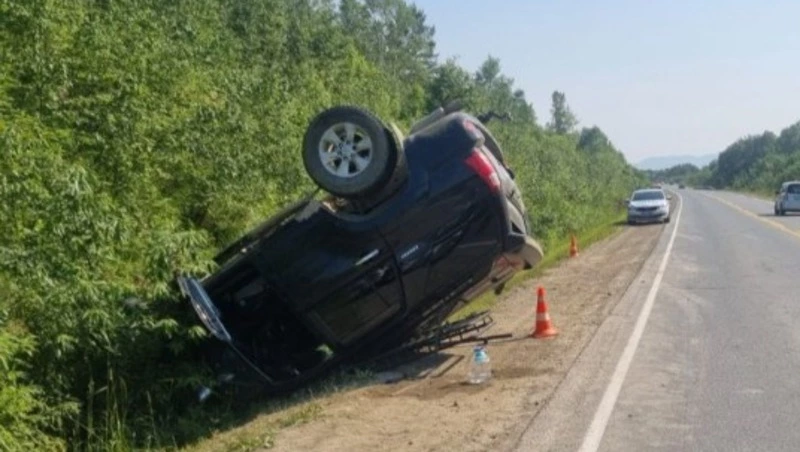 Водитель-бесправник устроил ДТП на автодороге Южно-Сахалинск — Оха