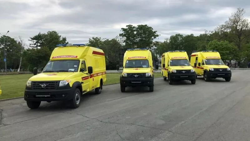 Сахалинская область получила 11 современных реанимобилей на базе УАЗ