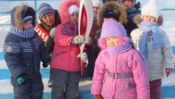 Читатели сообщают: в селе Некрасовка приветствовали Олимпиаду в Сочи