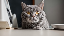 Как отучить кошку лазить по столу: эффективный способ