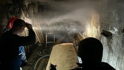 Склад стройматериалов тушили в Аниве