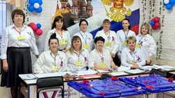 С гимна России начали работу избирательные участки в Сахалинской области 