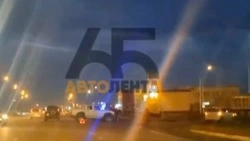 Массовое ДТП с участием пикапа произошло у АЗС в Южно-Сахалинске