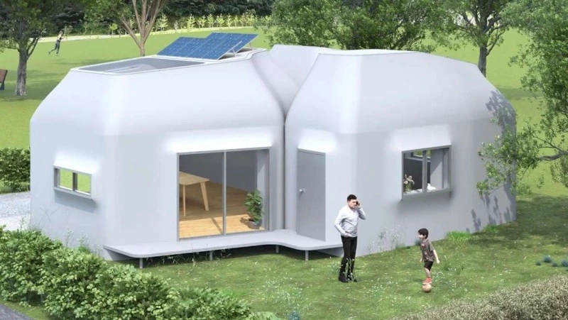 В Японии на 3D-принтере печатают дома-ракушки по цене автомобиля