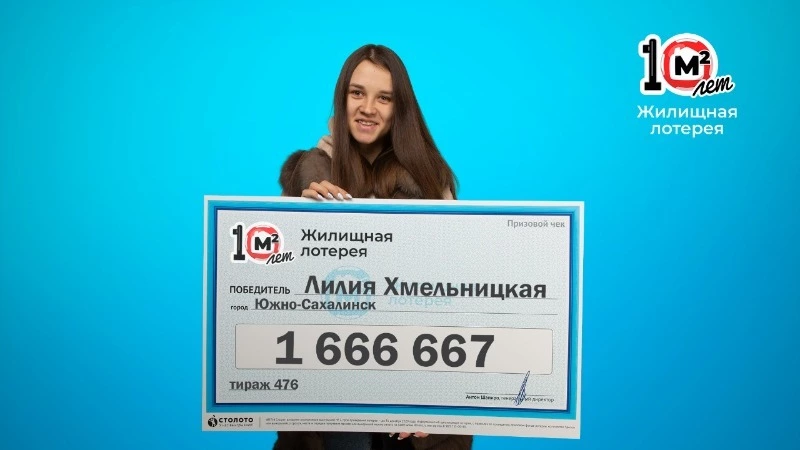 Жительница Сахалинской области выиграла в лотерею более 1,6 млн рублей