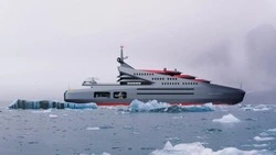 Судостроители представили полный проект нового арктического лайнера «Кунашир»