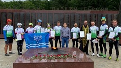 Велопробег «Огонь Победы» завершил маршрут в Южно-Сахалинске