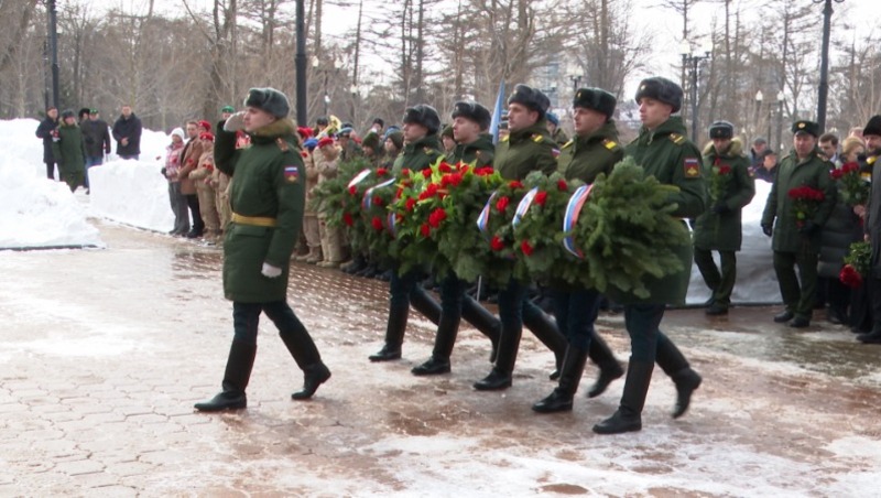 День памяти воинов-интернационалистов прошел на Сахалине- Центр внимания 15.02.24