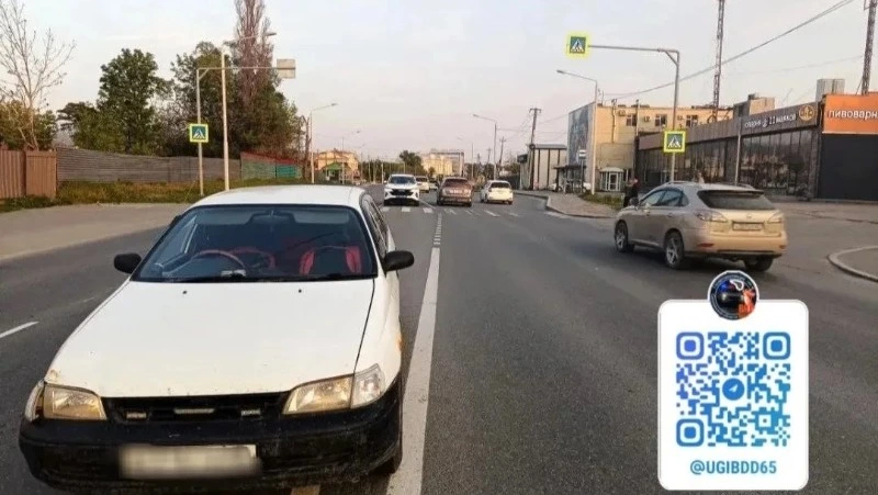 В Южно-Сахалинске водитель Toyota Caldina сбил 8-летнего пешехода на переходе