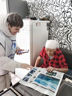 Волонтеры проекта «Забота. Защита. Уважение» провели квартирный обход в Поронайском районе 