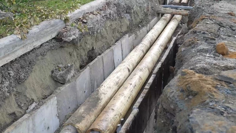 Работы по прокладке теплотрассы на улице Фабричной закончили в Южно-Сахалинске