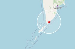 Несколько землетрясений зарегистрировали вокруг северных Курил