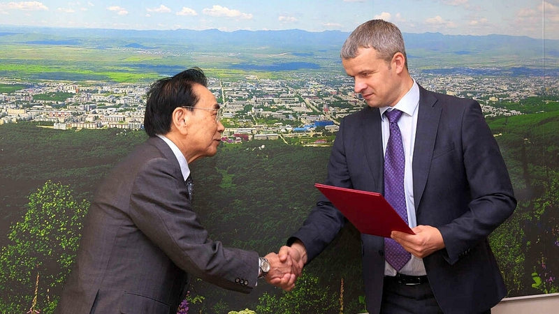 Почетный гражданин Южно-Сахалинска Мияниси Ютака отмечает день рождения