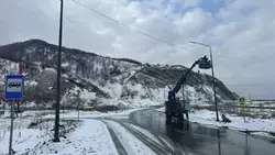 На трассе Невельск — Томари завершают ремонт 4,1 км дороги между селами