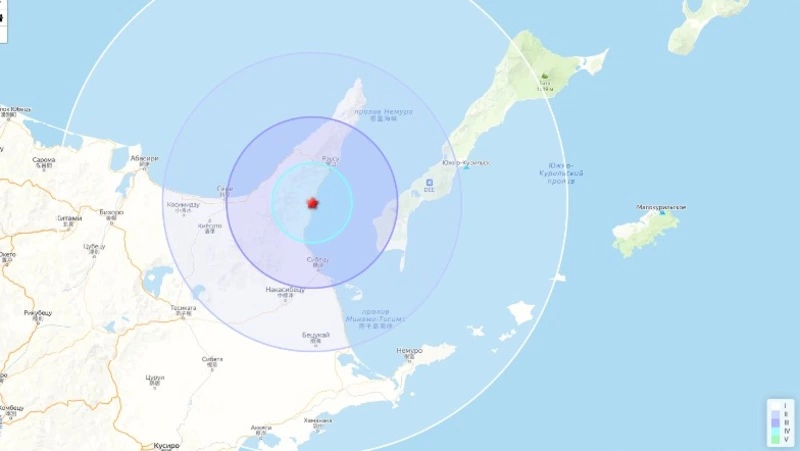 Землетрясение магнитудой 3,4 зафиксировали у берегов Южных Курил 20 февраля