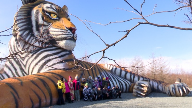 Самая большая статуя тигра в России установлена на Сахалине - Центр внимания 15.11.23