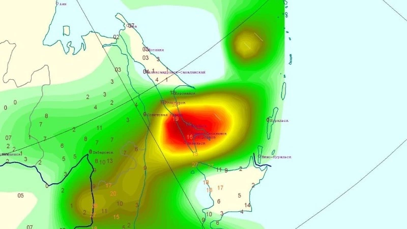 Циклон принес на юг Сахалина 130% месячной нормы осадков за сутки