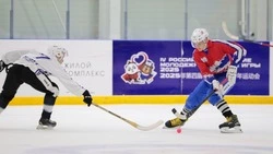 Ежегодный чемпионат по хоккею с мячом провели в честь Дня Победы в Южно-Сахалинске