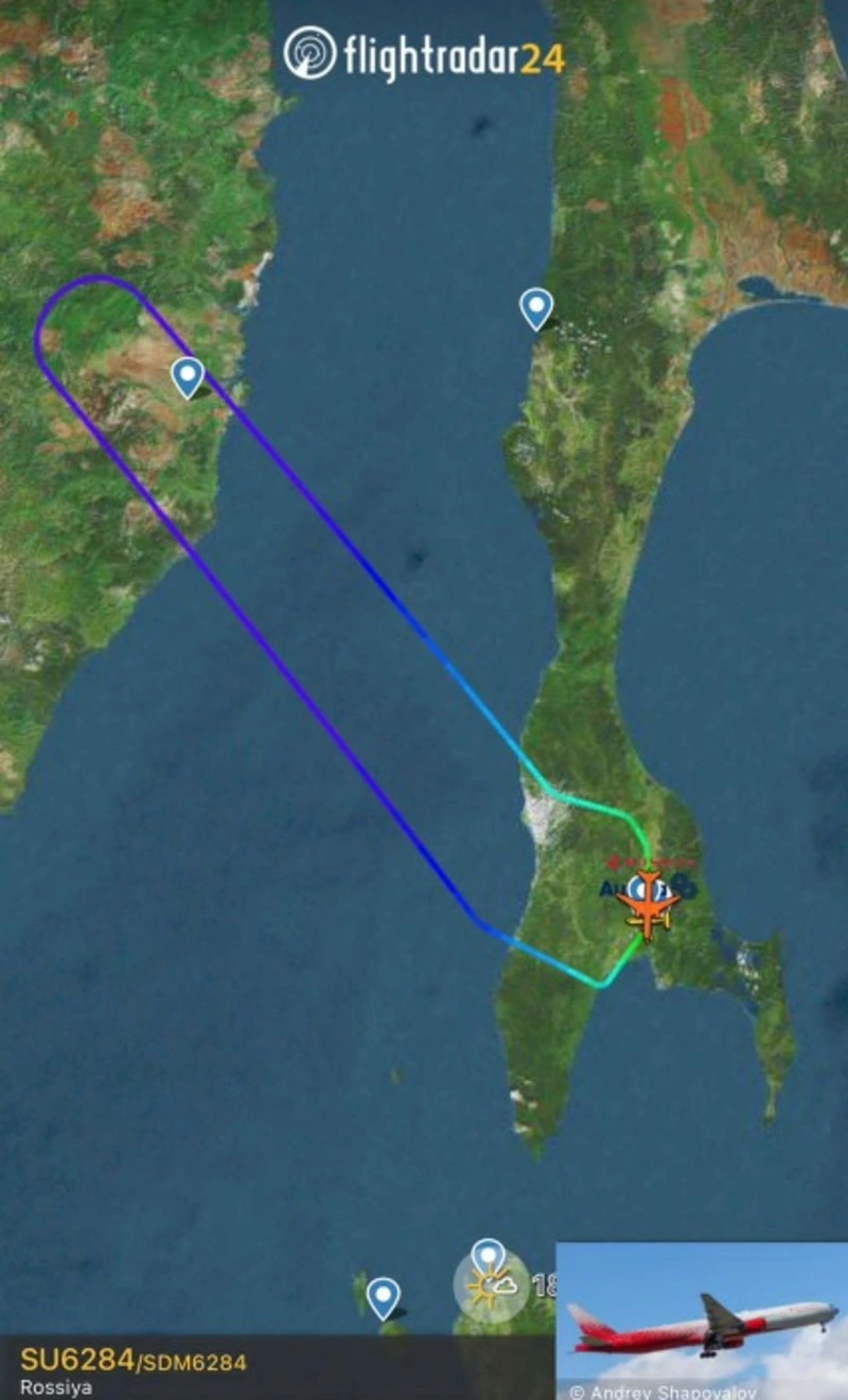 Самолет авиакомпании «Россия» вернули на Сахалин после вылета в Москву 1 июня