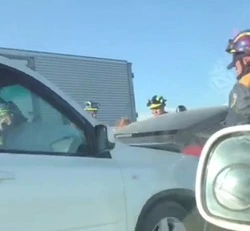 Очевидцы сообщили о массовом ДТП на трассе возле Новотроицкого 26 июля 