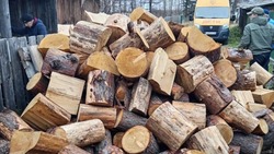 Супруге участника СВО из Смирныховского района накололи запас дров на зиму 