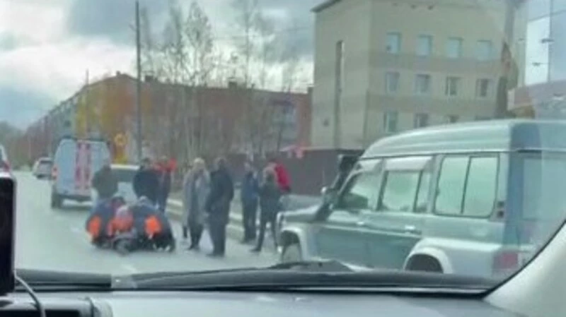 Водитель Nissan Safari cбил женщину в Южно-Сахалинске