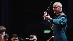 На Сахалине дает концерты главный военный оркестр России