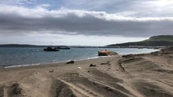 Работы по утилизации затонувших судов в Северо-Курильске промониторили с помощью БПЛА