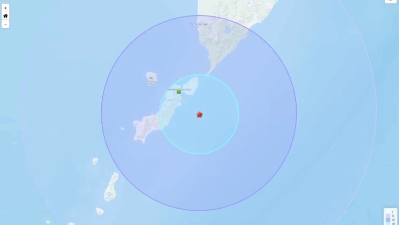 Землетрясение магнитудой 5,6 произошло близ Северных Курил