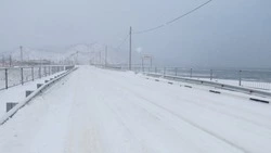 Автодороги начали перекрывать на Сахалине из-за метели 