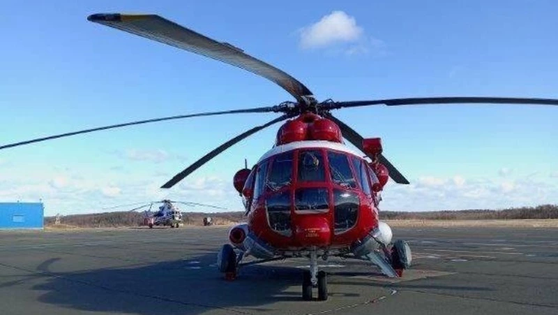 Вертолет Ми-8 не долетел до пункта назначения на севере Сахалина