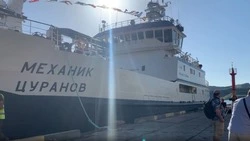 На Шикотан прибыл новый краболов «Механик Цуранов»