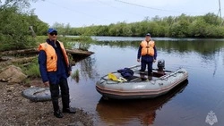 Сотрудники Центра ГИМС провели плановое патрулирование участка пгт Ноглики 