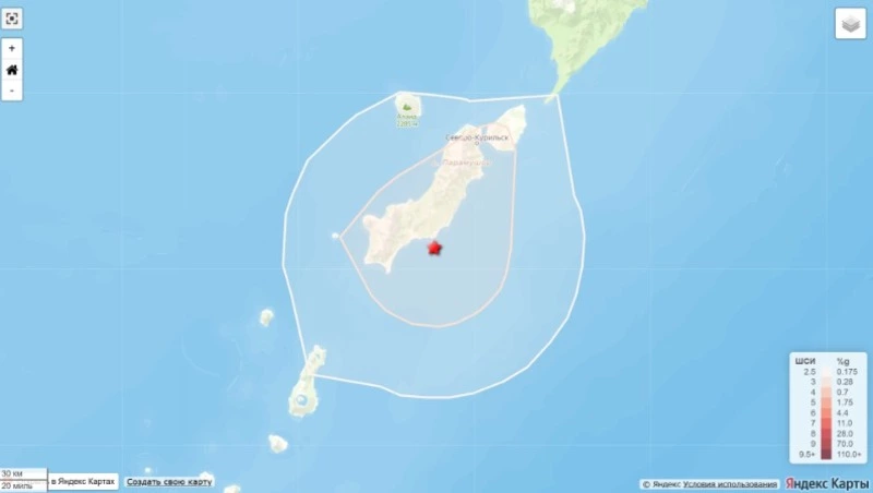 Жители Северо-Курильска ощутили подземные толчки в ночь на 16 марта 
