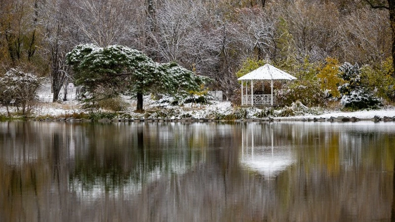 Снегопад продолжится в Южно-Сахалинске 29 октября
