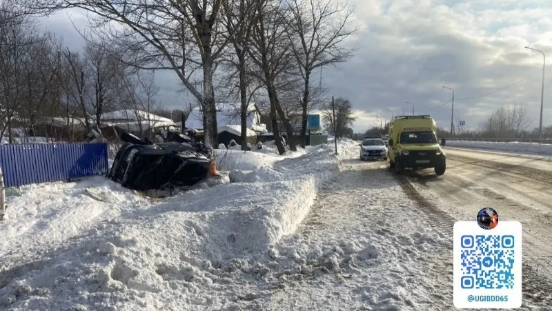Пьяный пенсионер на внедорожнике устроил аварию в Долинском районе