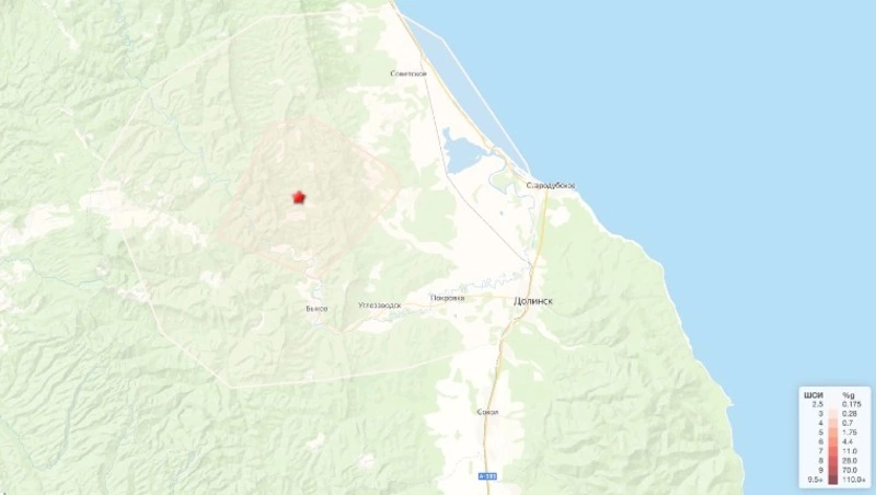Землетрясение магнитудой 2,6 ощутили в Долинском округе 30 июня