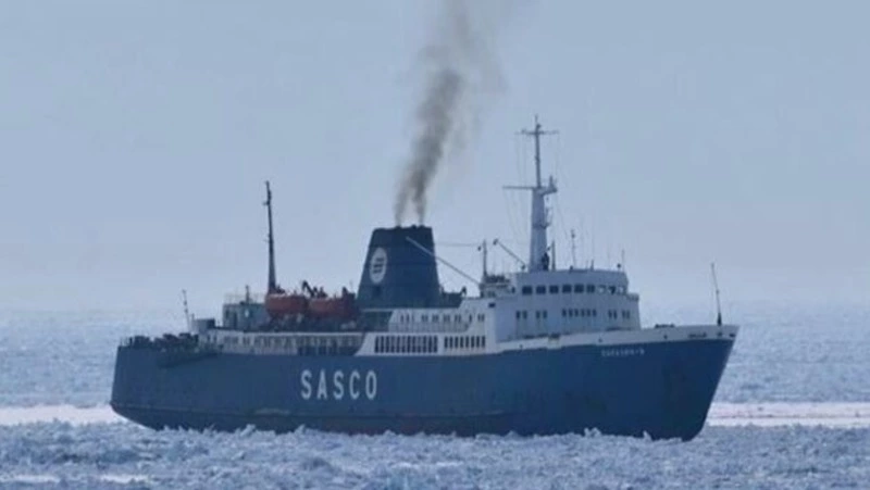 В Китае завершили ремонт парома «Сахалин-9»