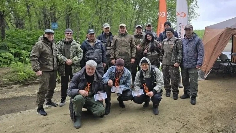 На реке Урюм в Анивском районе выбрали лучших ловцов вишневого лосося