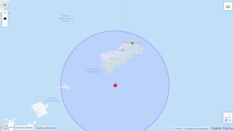 Жители Шикотана ощутили 3-балльное землетрясение 8 февраля
