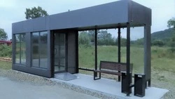 Теплый остановочный павильон установили в Пожарском