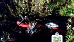 Пьяный бесправник на питбайке слетел в кювет в Долинске