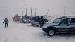 В Ильинском для застрявших водителей развернули пункт временного размещения